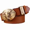 Belts Red 2020 solid brass buckle high-quality camouflage belt suitable for men 3.8cm wide belt full grain% genuine leatherC240407