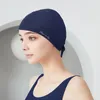 Femmes dames mode protection de l'oreille élégante confortable chapeaux de nage de natation accessoires