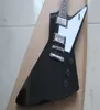 mahogany wood black explorer electric guitar012345671136367