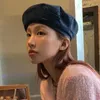 ベレット韓国のトレンドダブルボウベレーの女性春と夏の汎用性のあるかわいい調整可能なソリッドカラーシンプルな気質画家帽子