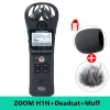 Rekorder aktualisiert Zoom H1N Pen Handy Recorder Digital Audio Recorder Stereo -Mikrofon für Videointerviews DSLR -Kameraaufzeichnung