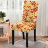Chair Covers Elastic Flower Print Dining Cover Strech Floral Slipcover Seat For Kitchen Stool Home Decor Accessories
