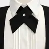 Bow Ties Crisscross Bow Fashionable Solid Color Löstagbar krage JK Kläder Tillbehör C240407