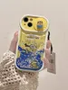 2024 عيون كبيرة لطيف الرمال الرمل والرسوم المتحركة Minion Apple Phone Case 13iphone11 anti fall 12promax full soft shell لطيف لطيف