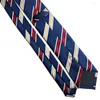 Papillini jk poliestere maschile a strisce rosse navy caffè dk college crackies uniformi cravani cravate 7cm cravate women accessori alla moda