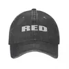 Ball Caps Red Camera Hat Cowboy personnalisé Wild Ball Golf Mens Q240403