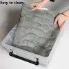 Tappetini per ciottoli domestici zoccoli in rilievo in rilievo 3d allo zerbano di assorbimento dell'acqua tappetino antiskid tappetino al bagno