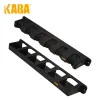 Tillbehör Kaba Fishing Rod Rack Pole Holders Black Wallmontered HighStrength ABS For Garage Fishing Pole Display Stand Fixed Frame