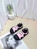 Brand baby Sandals Knitted Kids shoes Cost Price Size 26-35 Including cardboard box Letter logo printing child Slippers 24April