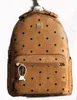 Backbag Classic Korean Punk Side Double-Row Rivet Backpack Male and Female Student School Bag M Fashion Travel Backpack 5729