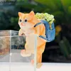 Arts and Crafts Cute Animal Ornaments Cat Shaped Pendant arden Statue Sculpture Courtyard Decoration Fiurines Home Decoration AccessoriesL2447