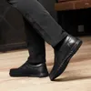 Casual Shoes Mens äkta läder Leisure Högkvalitativ bekväm mjuk loafers Oxford Men Moccasins Sapato Social Masculino I