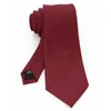 Ties per collo jemygins design classico cravatta da uomo cravatta da 8 cm seta jacquard cravatta ties nera rosso solido per uomo regalo per la festa di matrimonio 240407