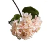 Flores decorativas hortensias artificiales realistas simuladas para la decoración del hogar Bodas Planta de flores resistente al desvanecimiento Hermoso