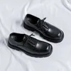 Casual Shoes Summer Men Breattable Formal Dress Leather Business British Loafers Designer bröllopshöjd ökar