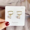 20style 18K GOUD GOLDE Designer Letters Stud Long Earring Dange Crystal Geometric Brand Women Rhinestone Pearl Wedding Party Joodlry Accessoires