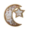 Plates Moon Star Tray Wood for Home Parties Decor Festive Serving Plate Celebrations Holidays Elegant