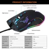 Type de souris C Interface RVB Running Light Macro Definition Game Wired Game Mouse Y240407