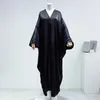 Ethnische Kleidung Muslim Abayas Smocking Sleeve Out Kaftans Frauen Jilbabs Strickjacke Mantel Islamisch Dubai Saudi Robe Türkisch