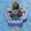 Babypool Float mit Baldachin Mambobaby Baby Float Fügen Sie Tai Nicht aufblasbares festes Lederbaby Schwimmschwimmen für 3-24 Monate 240403