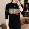 2024 Nuevo estilo de alta calidad Fashion Mujeres Sweaters de la marca de lujo logotipo de la manga de la manga larga Diseño del suéter vintage M-4XL