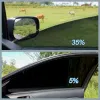 Filmer VLT 515253550% Black Auto Car Home Window Glass Building Tinting Film Roll Side Solar UV Protection Stickers Gardin