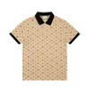 2024 Wysokiej jakości męskie koszulki Polos Patchwork Mens Designer T Shird Casual Men Ubrania bawełniane koszulka moda