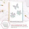 Bouteilles de rangement 30 pcs PO Livre de laminage froid film Film de l'eau PVC PVC Adhésif Autocollant Holographic Paper Stickers Papers