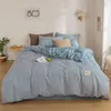 Beddengoed sets rooster set dubbele zijkant quilt deksel en kussensloop muiltkleur bed blad zacht voor huis comfortabel