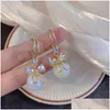 Charm Pearl Ear Studs Womens Design Sense Advanced Unique Buckle New Fashion Earrings Drop Delivery Jewelry Dhuw4