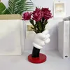 Vases GIEMZA American Style Cartoon Vase Meech Dining Table Kitchen Counter And Desk Decoration Modern 16cm Mitch Coffee Store