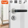 Заблокировать биометрическое электронное блокировка Tuya Digital Smart Finger -отпечаток двери блокировки пароля без ключа входные дверные ручки для дома любая дверь