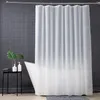 Duschvorhänge Badezimmer Vorhang Halbkreis Stange PVC transparent rostfeste Haken Luxus Peva Long 78 Zoll Küste