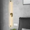 Lámpara de pared LED Luz minimalista dormitorio dormitorio larga sala de tira sala de estar casa accesorio de iluminación interior