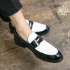 Casual schoenen Britse kleur Matching Business Loafers Heren Patent Leather Moccasin schoenbedekking voet rijden