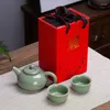 Teaware set Geyao Ruyao presentlåda Tea Set Pot Cup Chinese Cups and Saucer