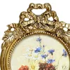 Frames Antique PO Frame Round Gallery Small Tablet Top et mur suspendu pour la table d'accueil Décoration des idées de cadeaux de chambre de mariage