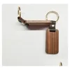 Keychains Lonyards en cuir personnalisé Pendre le pendentif en bois de décolle