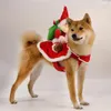 Vêtements de chien année de fête des vêtements décoratifs Pet Santa Cospui