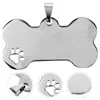 Colliers de chien 10 pcs étiquettes vierges tag étiquettes chiens noms de collier personnalisés lettrage animal petit