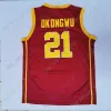 USC Basketball Jersey College Isaiah Mobley Nick Young Chevez Goodwin Boogie Ellis Drew Peterson Max Agbonkpolo Ethan Anderson Okongwu Bronny James Jr.