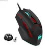 Мыши 10 Ключевой RGB Wired Gaming Mouse USB Computer Mouse 7 Цветные волосы фотоэлектрические проводные мыши Y240407