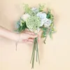 Decorative Flowers Ins Style Artificial Embroidery Bouquet Simulation Plant Bonsai Wedding Decoration Home Rose