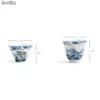 Cups Saucers NOOLIM Hand Painted Auspicious Arowana Ceramic Small Teacup Home Drinkware Office Tea Set Handmade Master