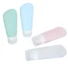 Bouteilles de rangement 4pcs Travel Travel Sub Bottle Silicone Hair Brush Sucker Lotion vide