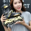 Boots weiqiu en ligne Skates professionnels Slalom pour adultes chaussures de patinage à rouleaux glissants Skate gratuits Patinines Taille 3544 Bon comme les baskets Seba