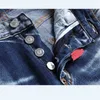 Jeans pour hommes Nouveaux jeans élastiques ultrathin blancs et hiver