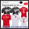 2024 Denmark Special edition soccer jersey 24 25 euro ERIKSEN HOME RED AWAY WHITE KJAER HOJBJERG CHRISTENSEN SKOV OLSEN BRAITHWAITE DOLBERG football Shirts