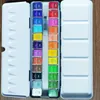 24 Colors Watercolor Paints Set Portable Artiste Solid aquarelle de peinture aquarelle solide