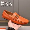 40model mocassins de créateurs masculins modes en daim en cuir mocassins plats Chaussures hommes de haute qualité luxueuse confortable haletante bouffée de chaussures orange bleu marron